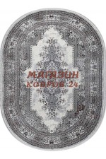 Турецкий ковер Regnum 37662 Серый овал
